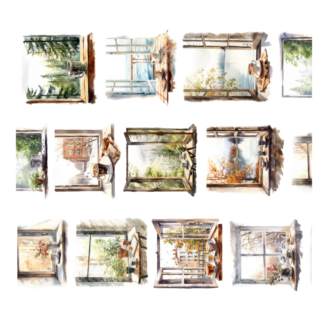 Windows Pre-Cut PET Tape | Penpaling Paula