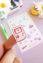 Kawaii Gamer Planner Sticker Sheet
