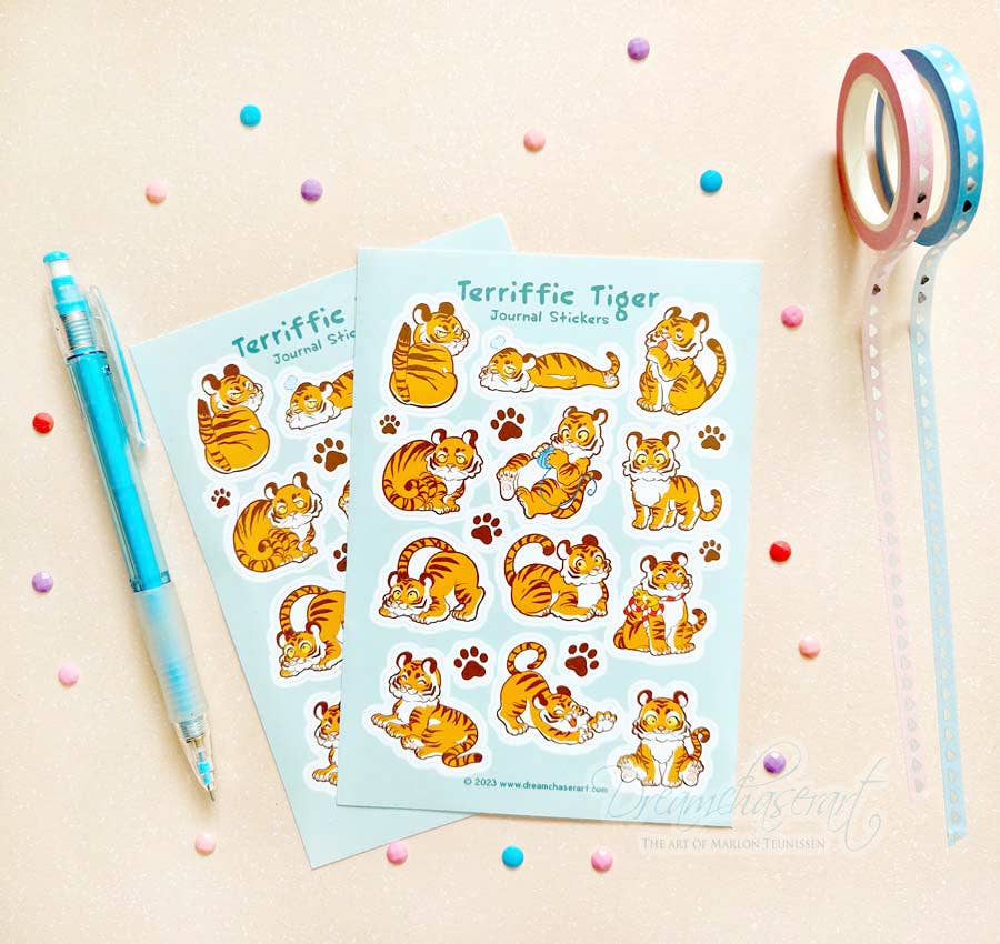 Terriffic Tiger Sticker sheet