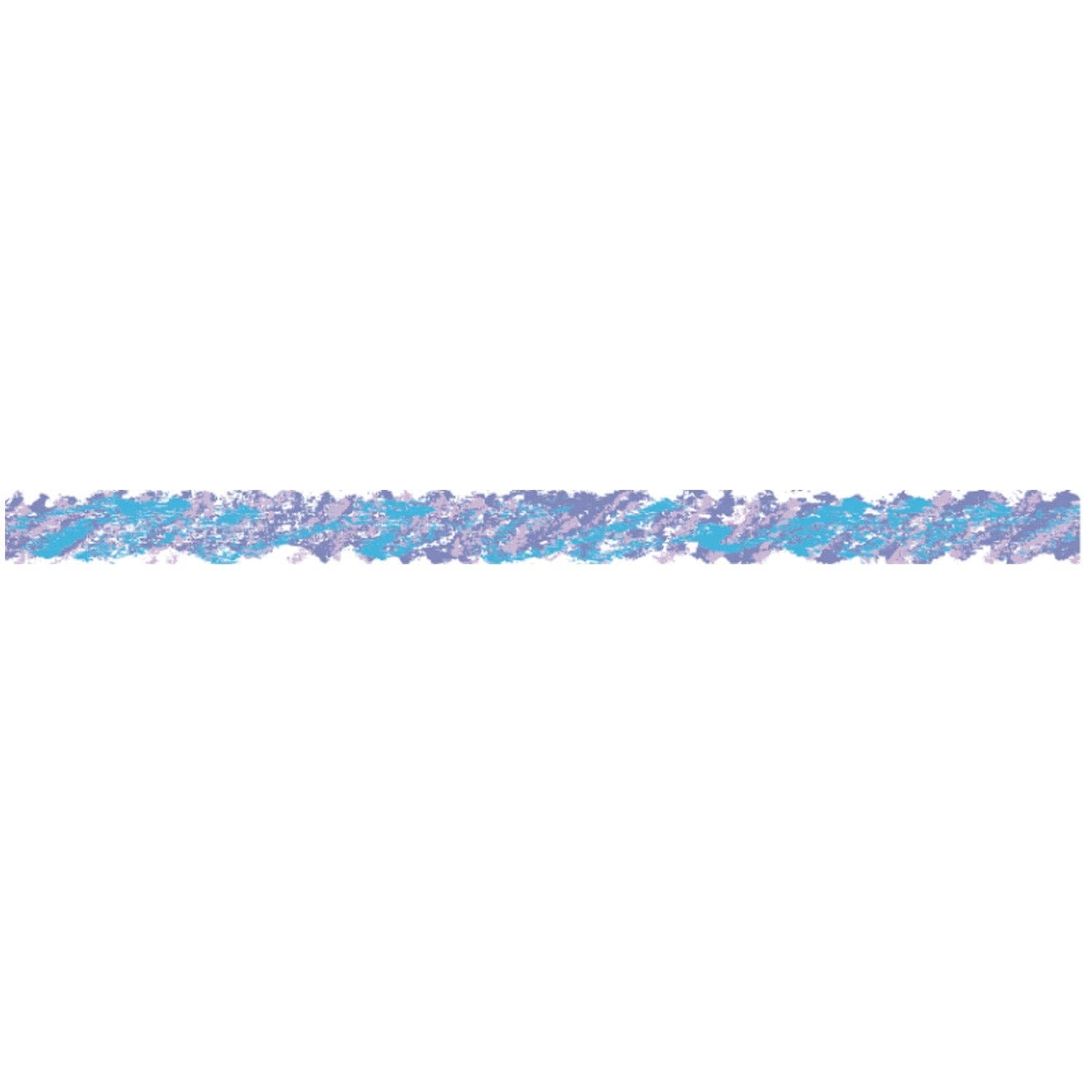 PLUS Deco Rush Tape in Pencil Marking Blue design showing a textured blue crayon-style underline