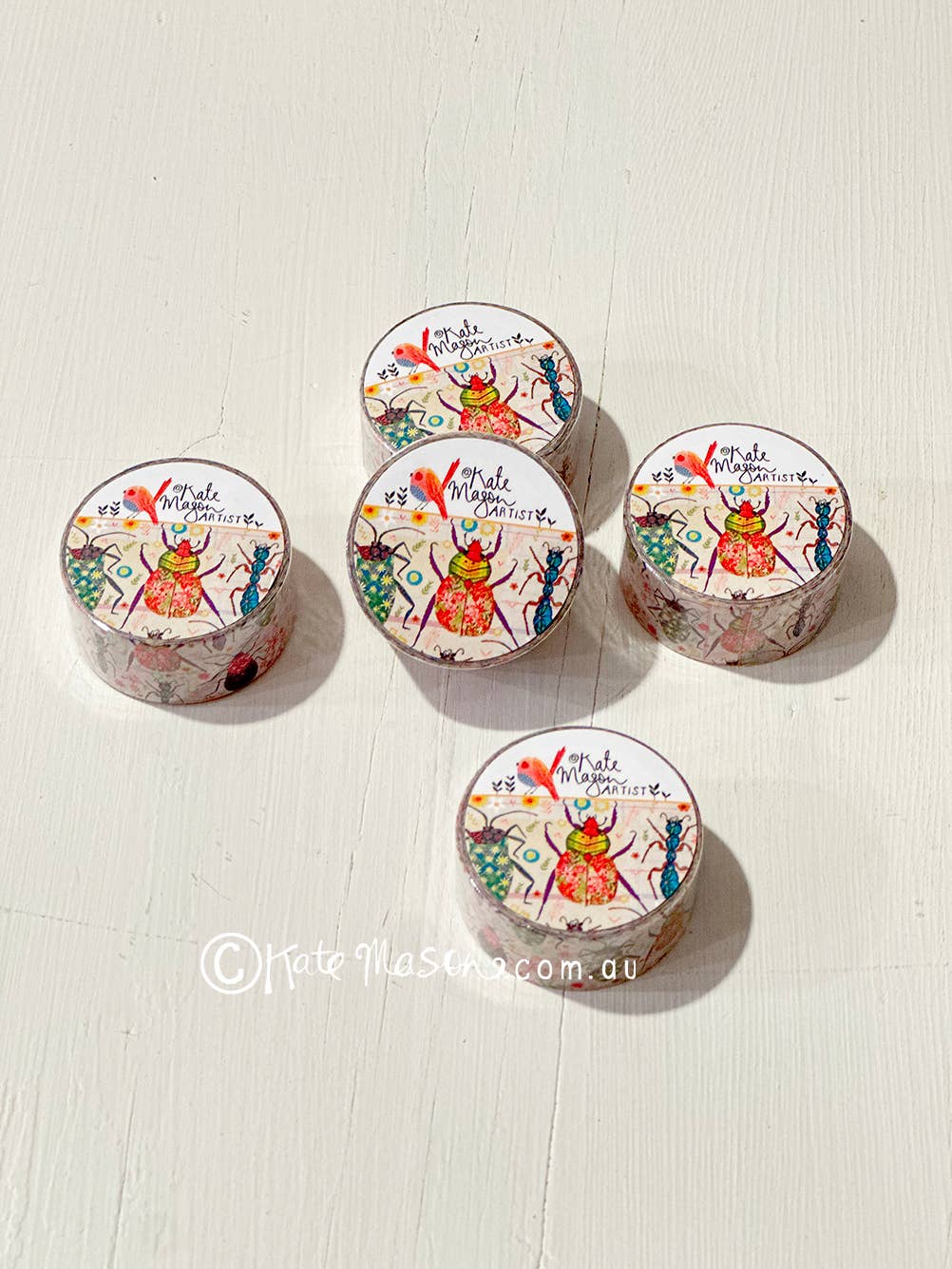 Pretty Bugs Washi Tape | Kate Mason Artist
