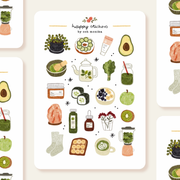 Fresh Green Sticker Sheet by Och Monika | Papertail Fox