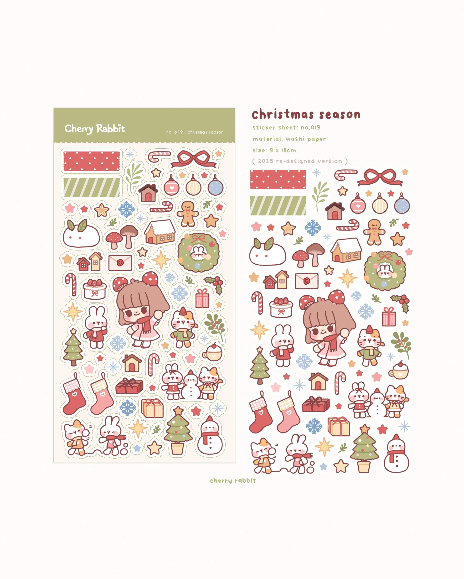 Christmas Season Sticker Sheet no.019 - Papertail Fox