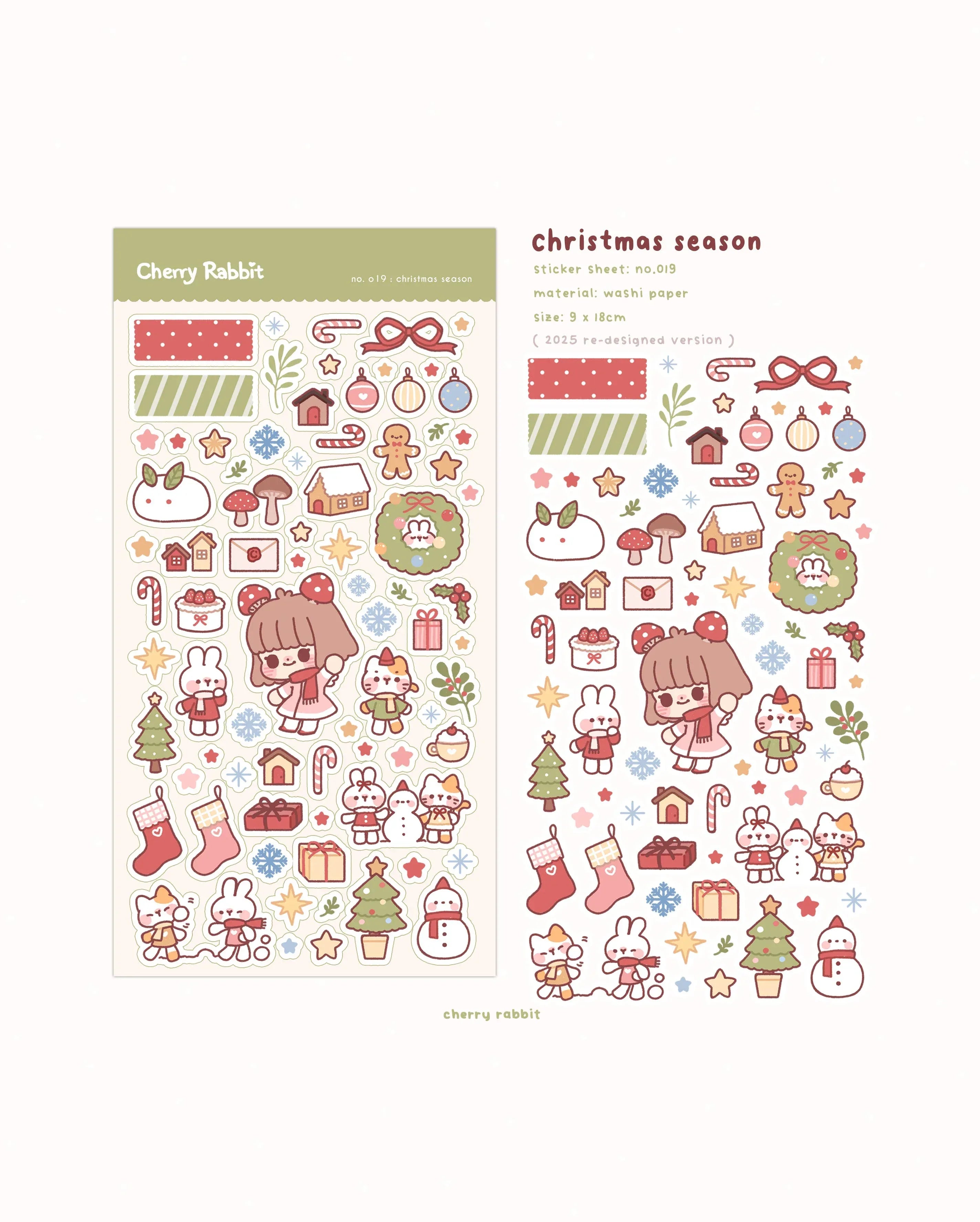 Christmas Season Sticker Sheet no.019 - Papertail Fox