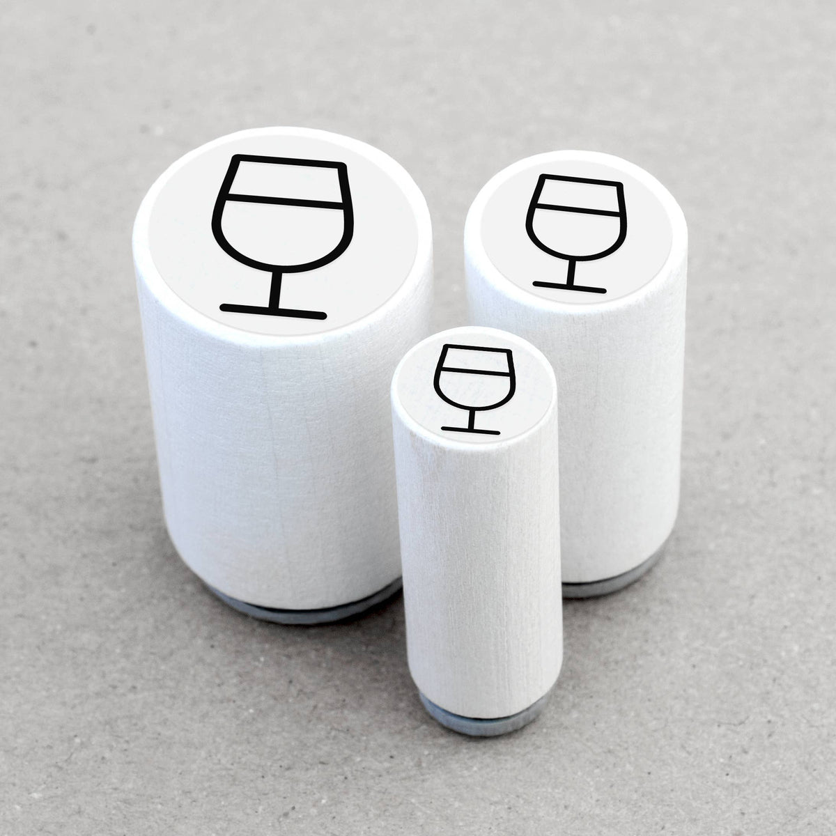Wine Glass Mini Stamp | Merry & Bright