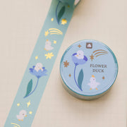 Thousand Skies Flower Duck Washi Tape - 18mm Foil Accents