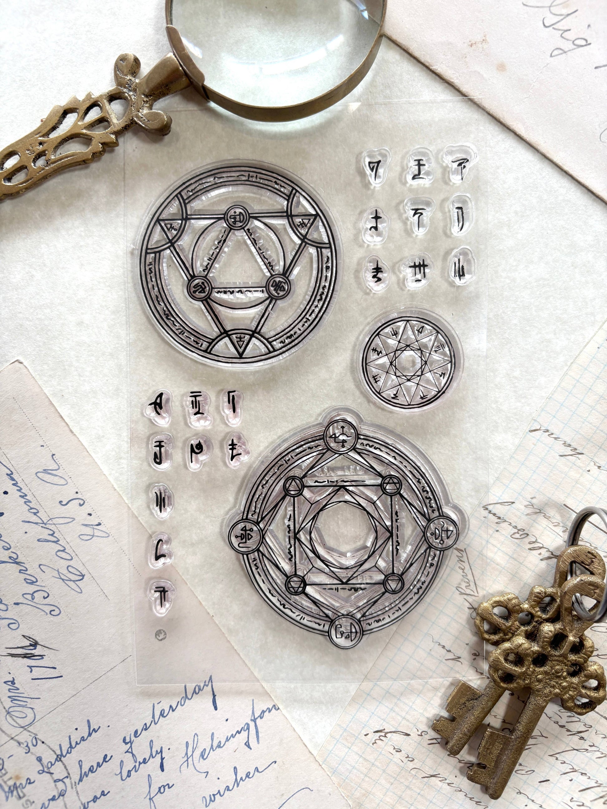 Arcane Sigils Clear Stamp Set by The Creeping Moon | Papertail Fox