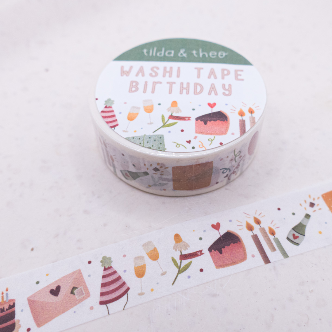 Birthday Washi Tape | Tilda & Theo