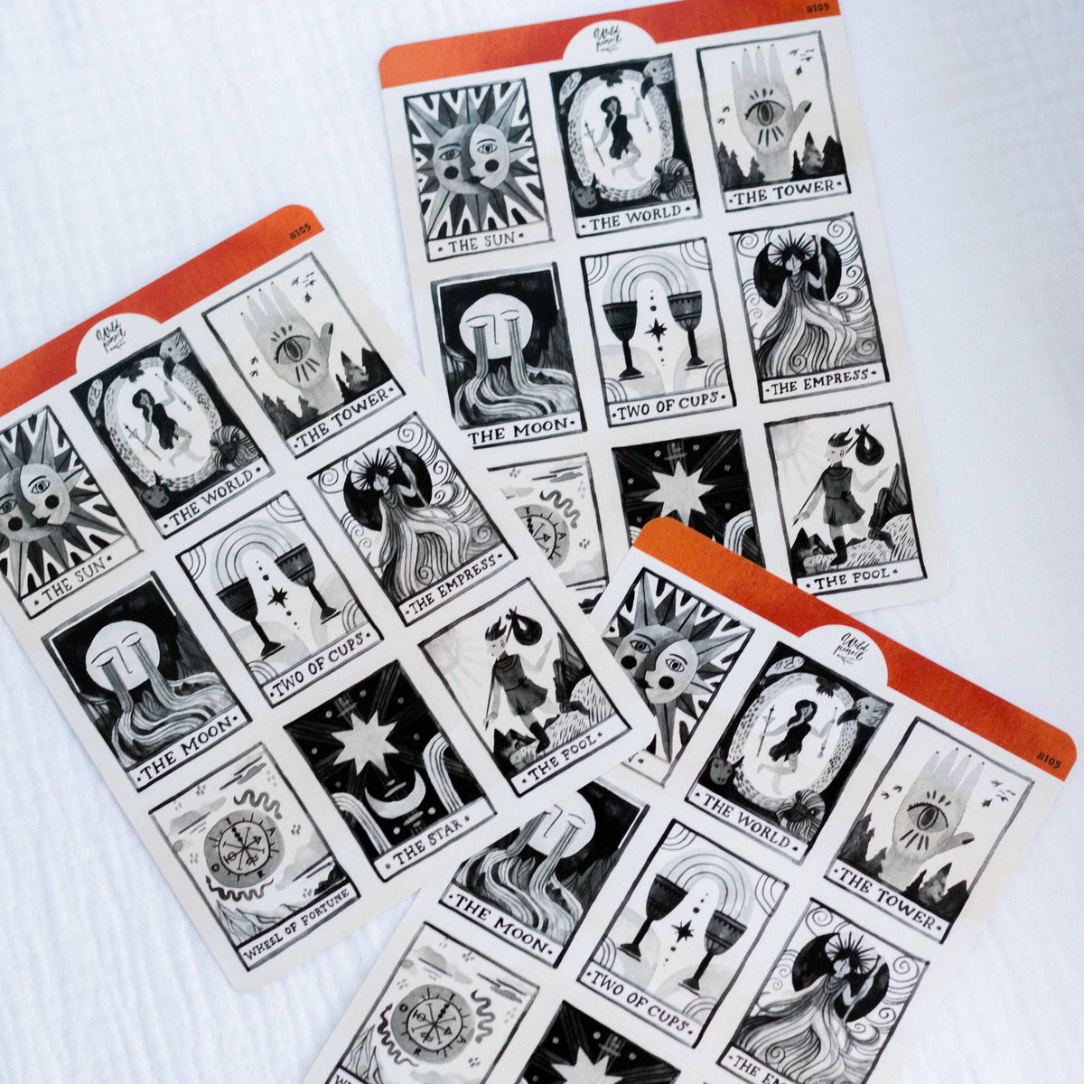Tarot Cards Sticker Sheet | Wild Pencil Studio