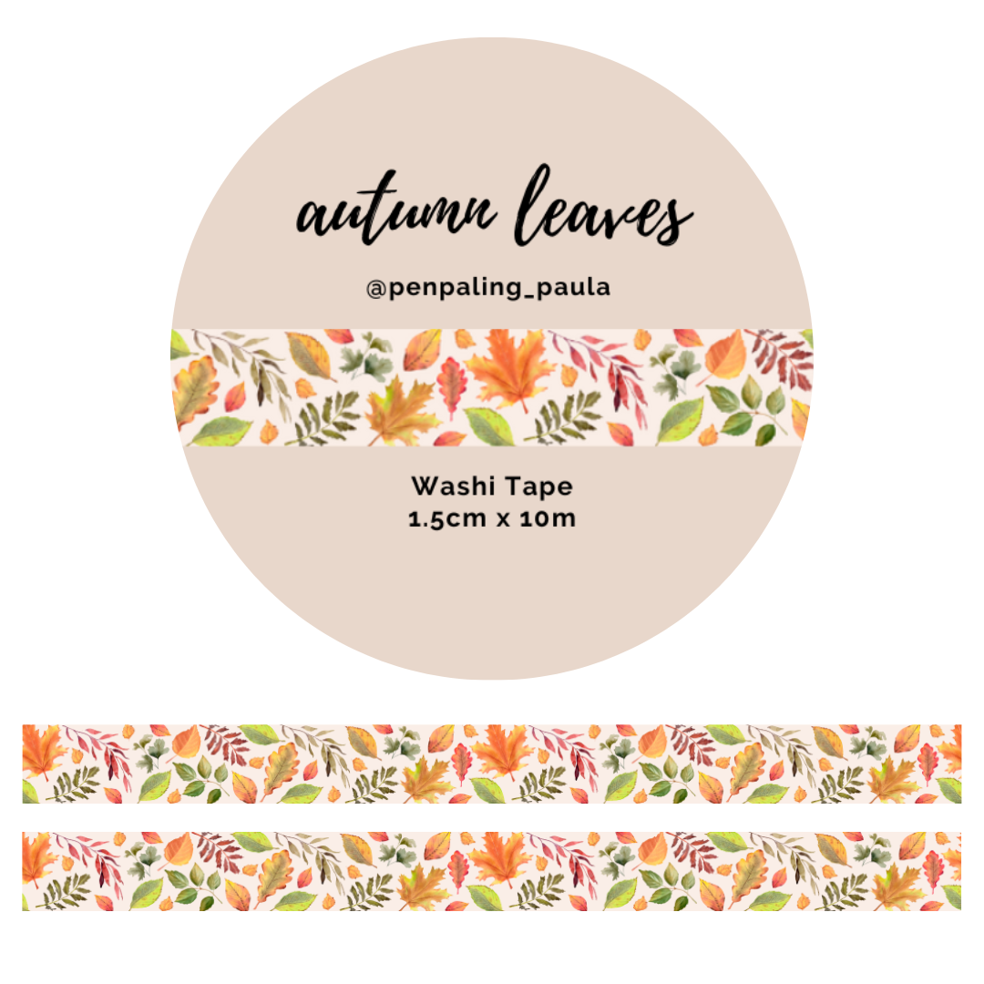 Autumn Leaves Washi Tape by Penpaling Paula | Papertail Fox