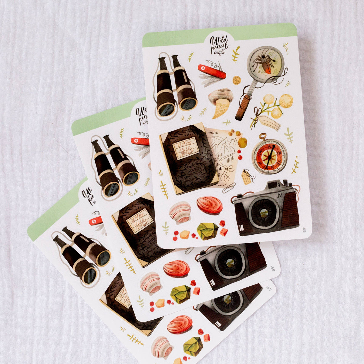Adventurer Sticker Sheet | Wild Pencil Studio