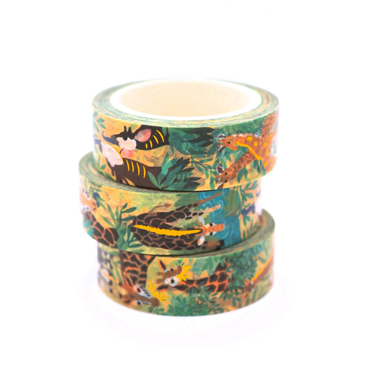 Giraffe & Okapi Single Roll Washi Tape by Shoal | Papertail Fox