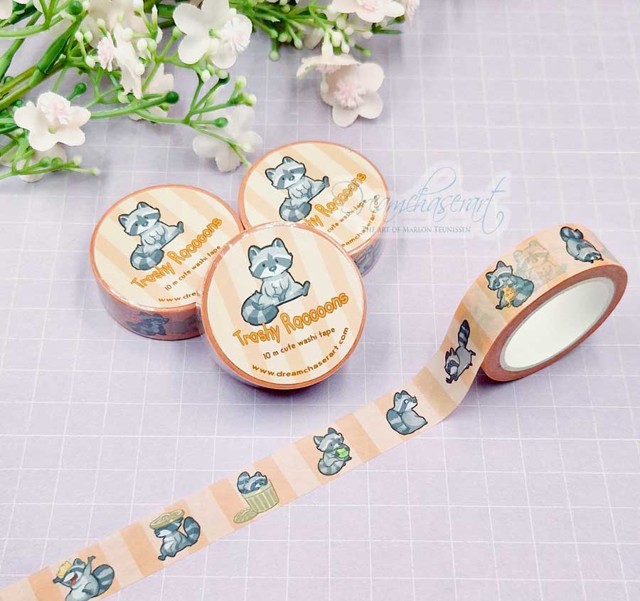 Trashy Raccoons Washi Tape