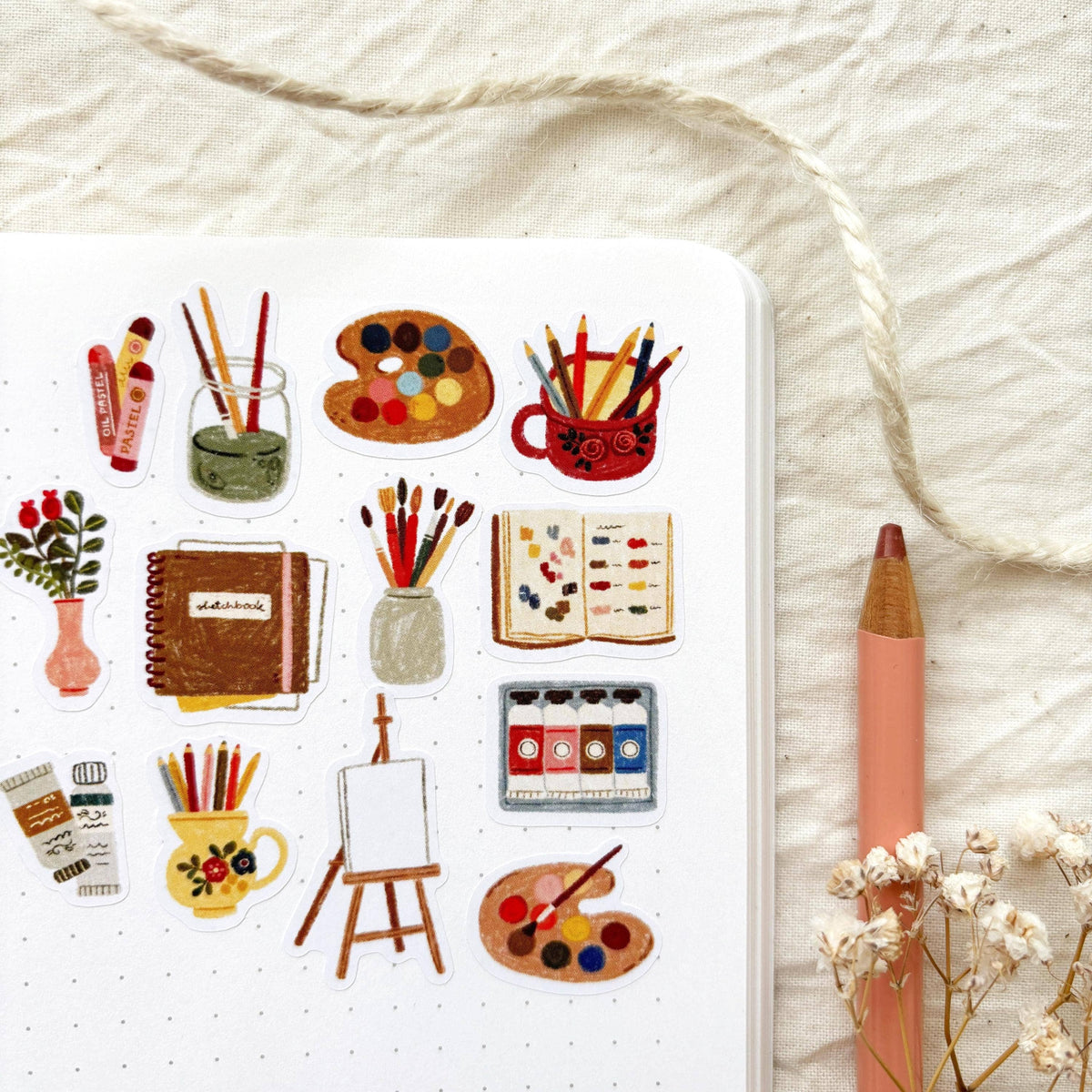 Artist's Corner Sticker Sheet | Och Monika