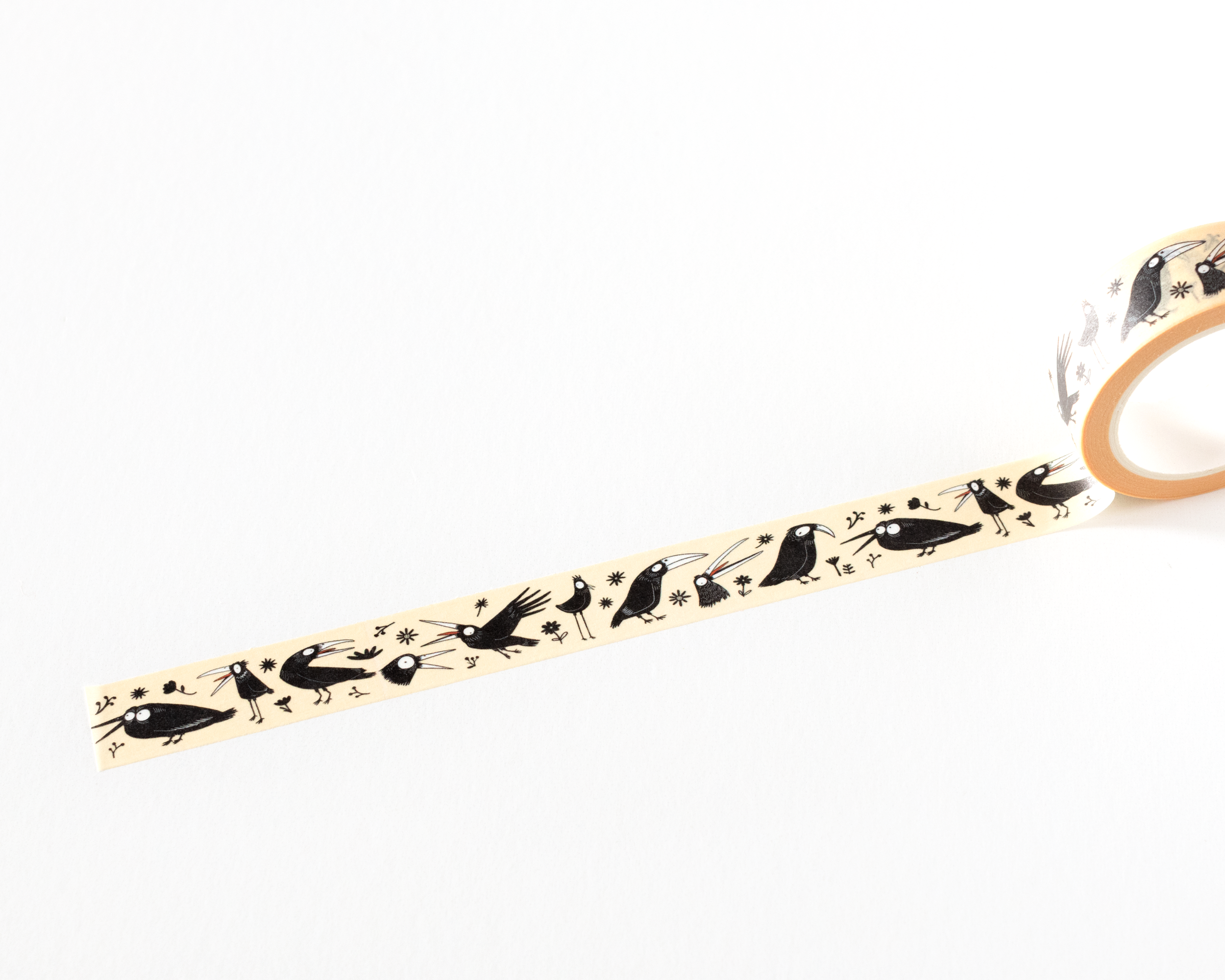 Crow Pattern Washi Tape by RippleSplash Studio | Papertail Fox