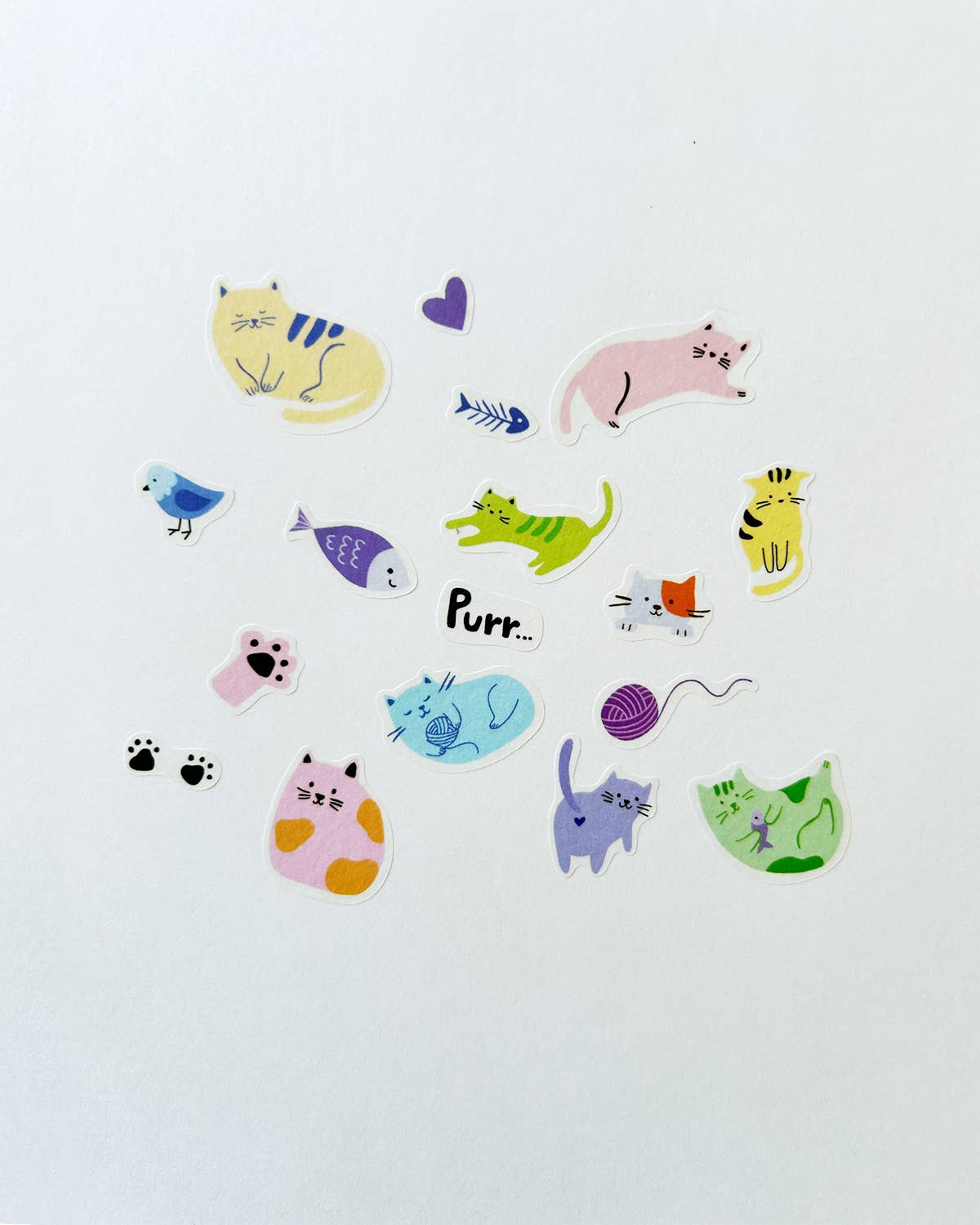 Cats Jumble Washi Stickers by Girl of All Work | Papertail Fox