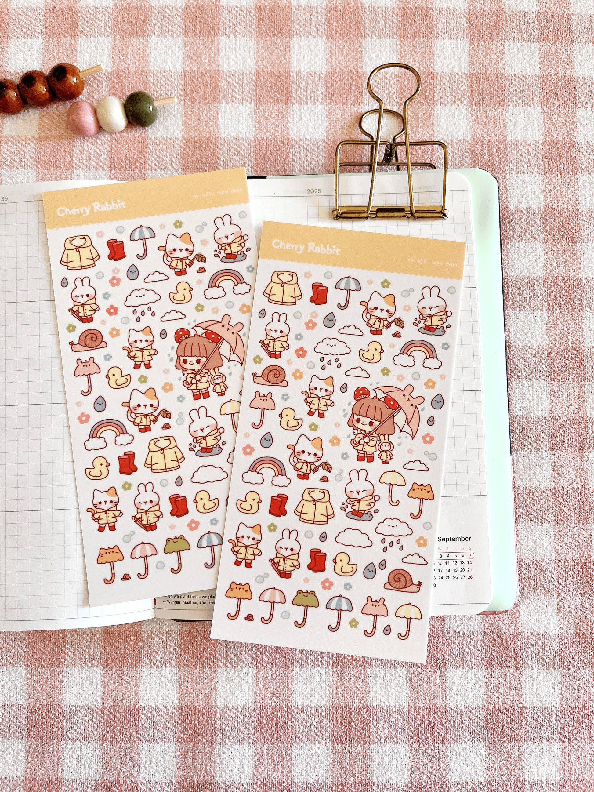 Rainy Days Sticker Sheet no.039 by Cherry Rabbit | Papertail Fox