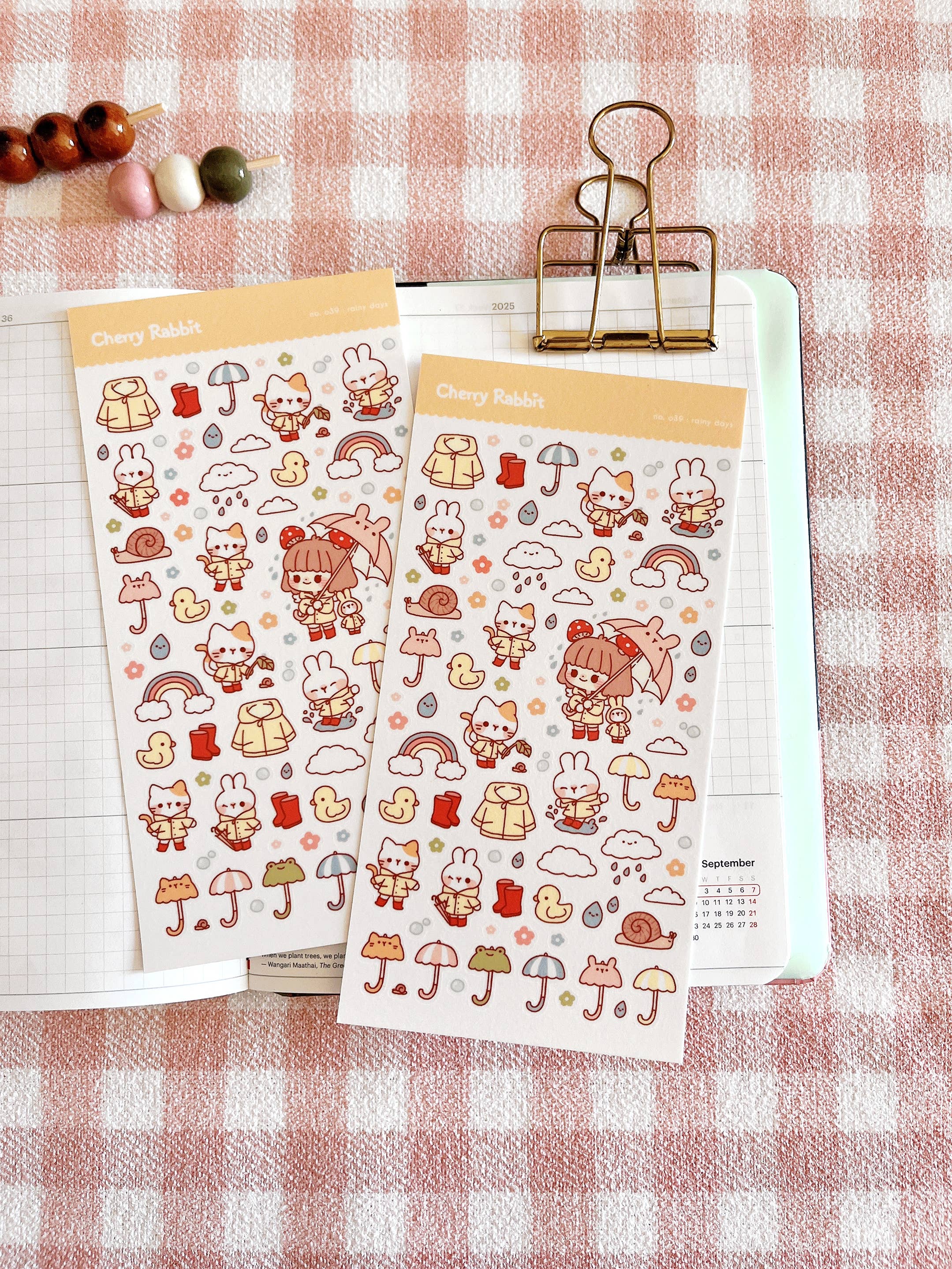 Rainy Days Sticker Sheet no.039 by Cherry Rabbit | Papertail Fox