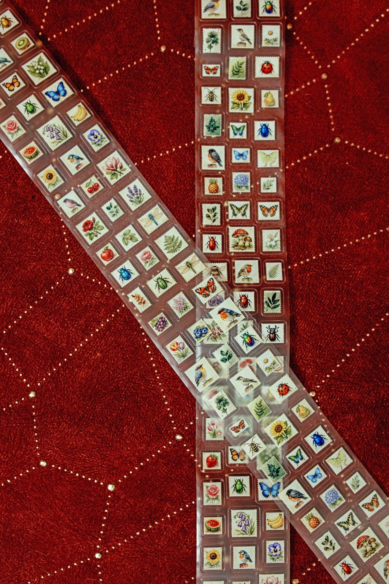 Mini Postage Stamps Transparent Tape | CoraCreaCrafts