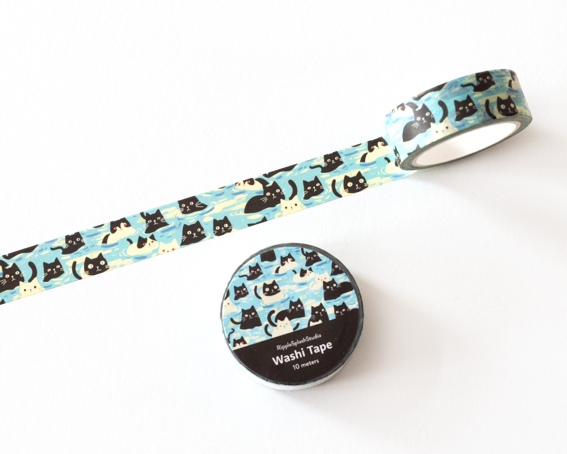 Playful Cats Washi Tape by RippleSplash Studio | Papertail Fox