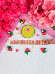 Strawberry Bookshelf Washi Tape by Emily Cromwell Designs | Papertail Fox
