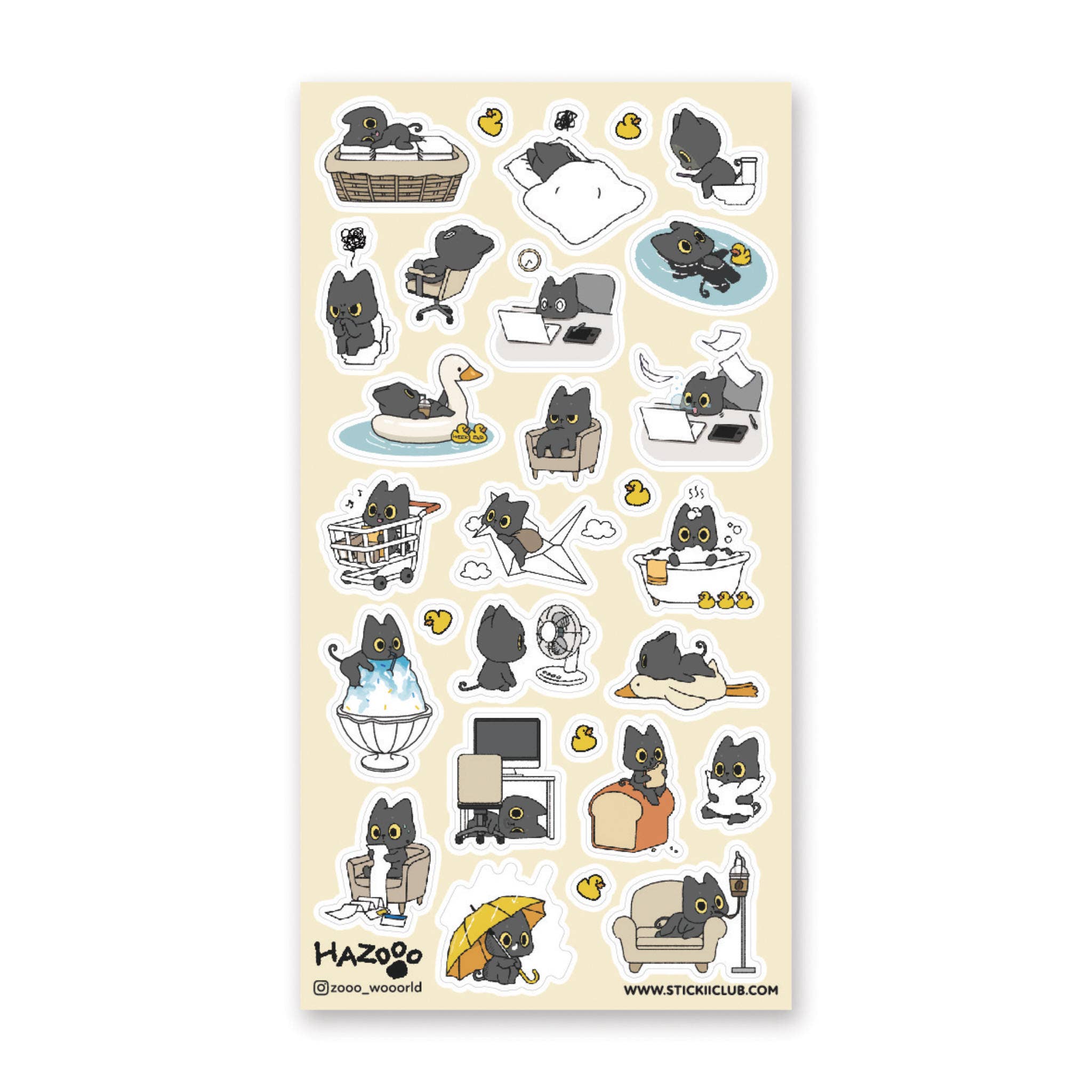 World of Cats Sticker Sheet by Stickii | Papertail Fox