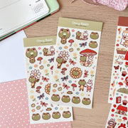 Frog Friends Sticker Sheet no.040 - Papertail Fox