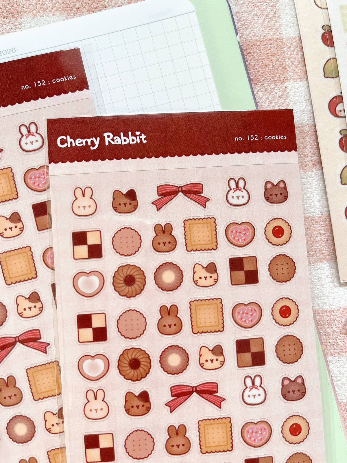 Cookies Sticker Sheet no.152 | Cherry Rabbit