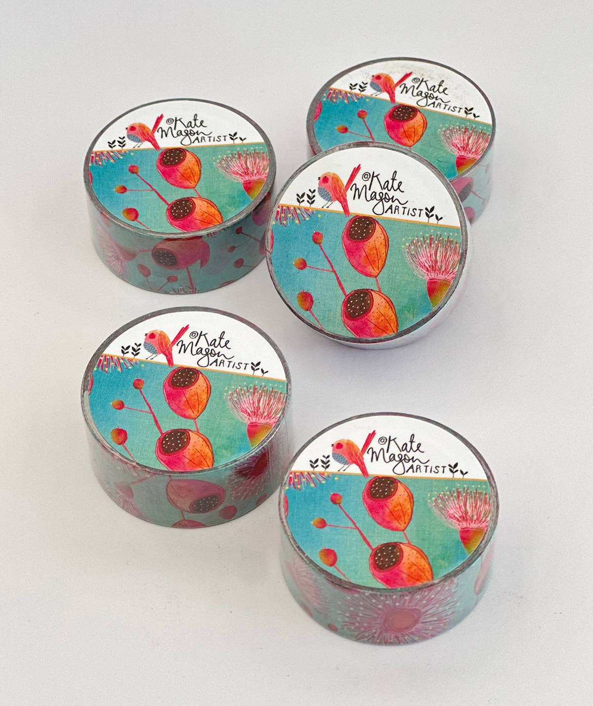 Floral Gumnuts Washi Tape | Kate Mason Artist