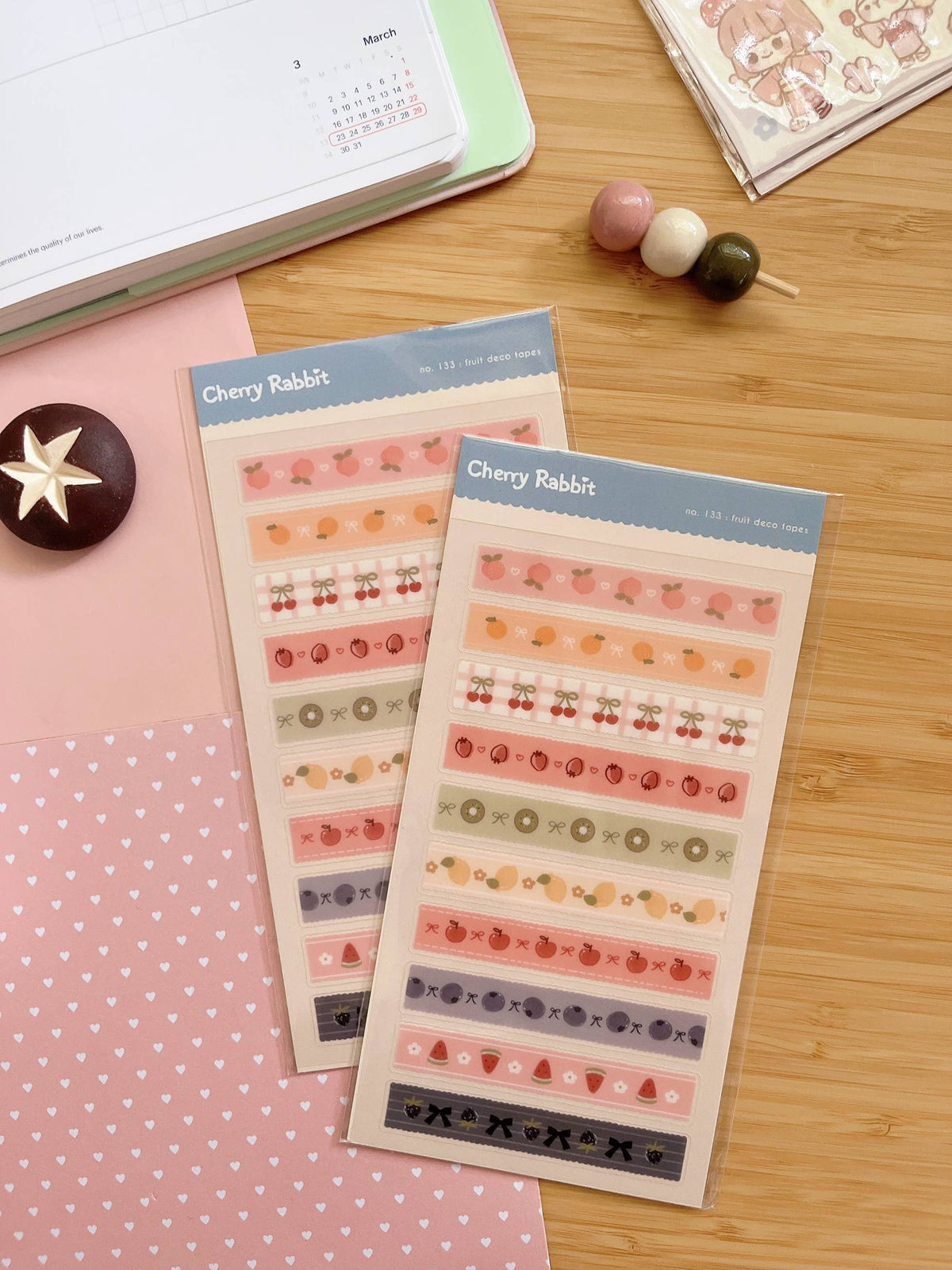 Fruit Deco Tapes Sticker Sheet no.133 by Cherry Rabbit | Papertail Fox