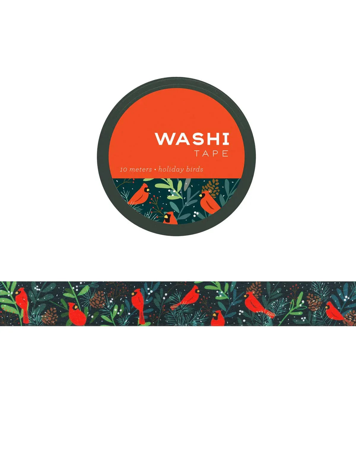 Holiday Birds Washi Tape by Girl of All Work | Papertail Fox