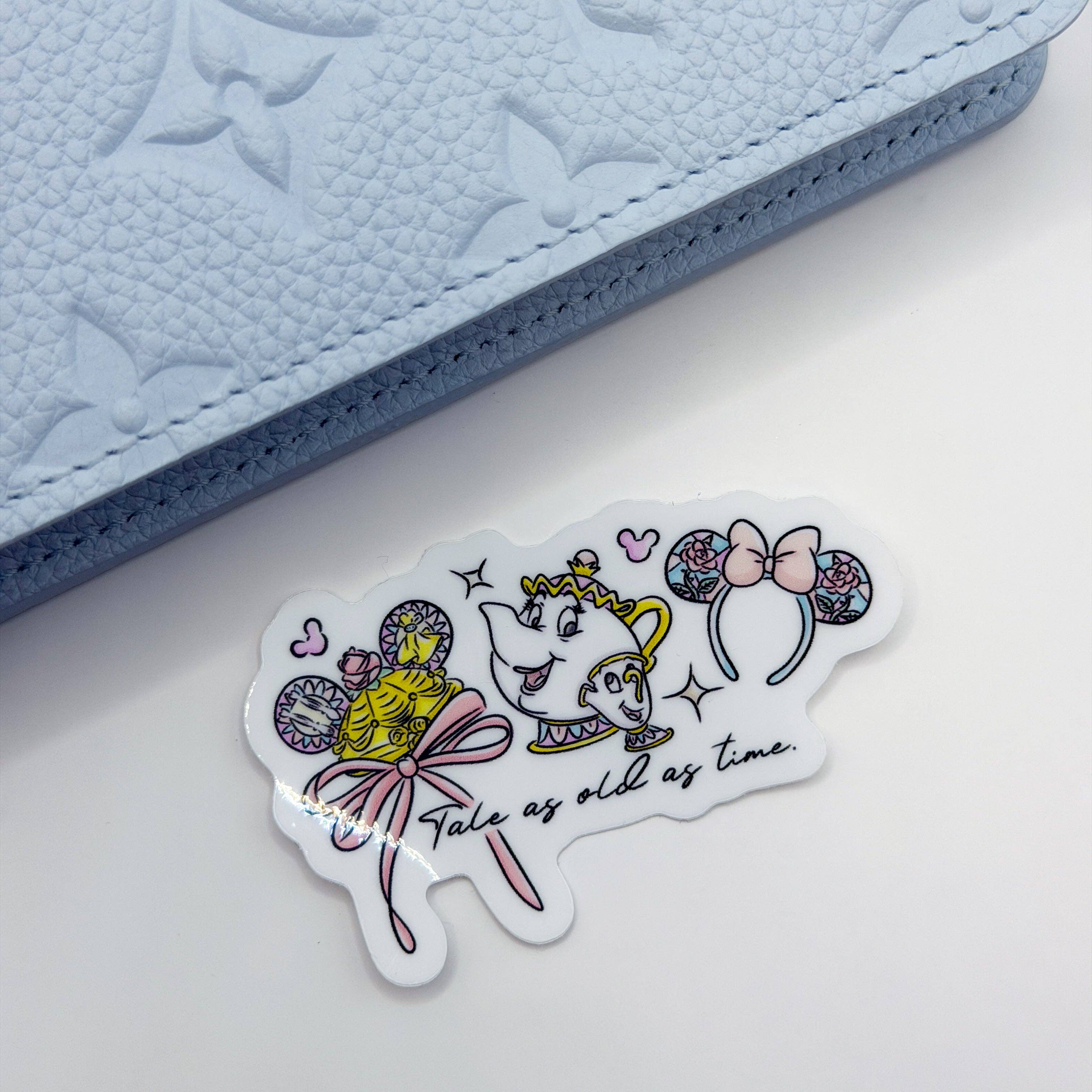 As Old As Time Ears Vinyl Die Cut Sticker | Planner Monkey Co