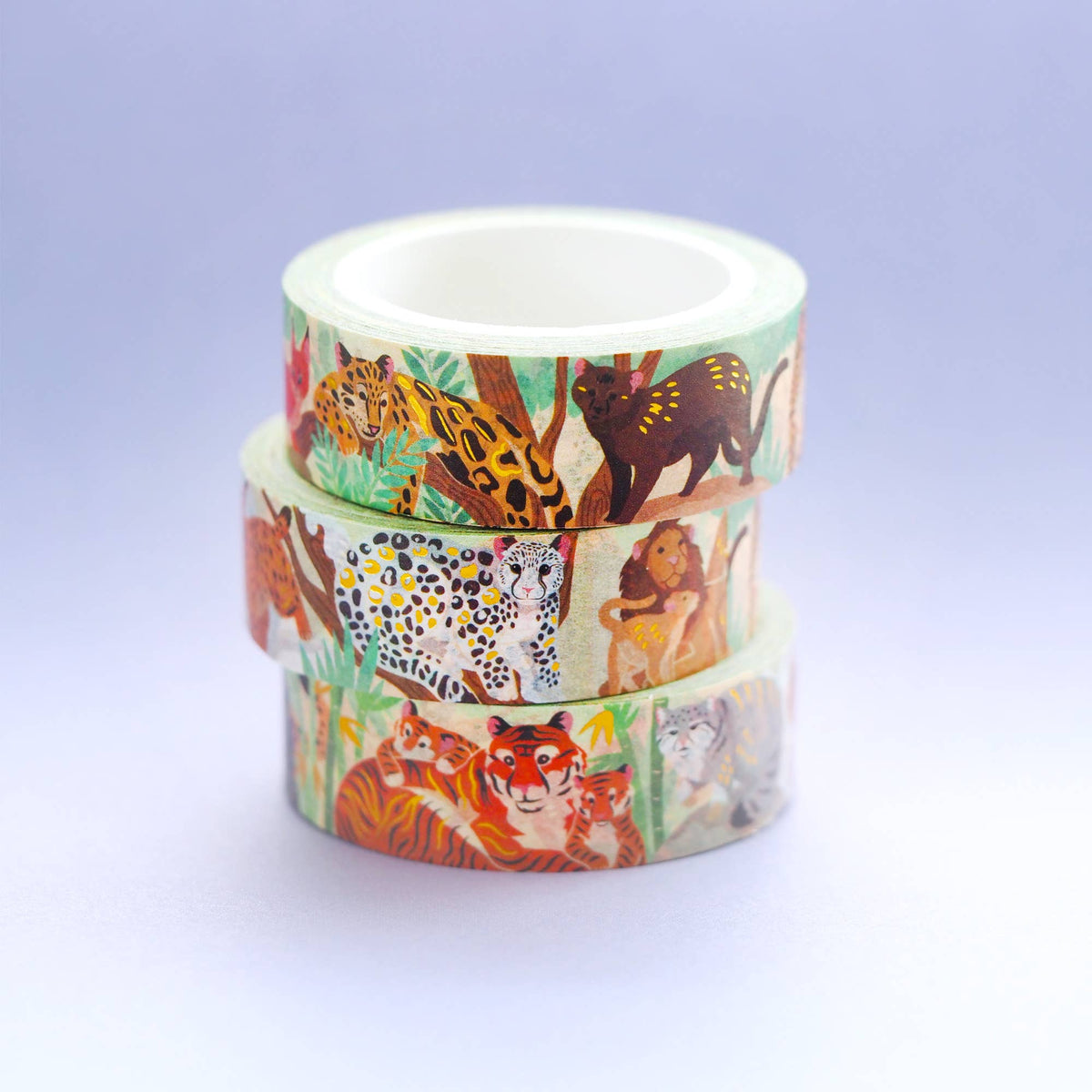 Wild Cat Single Roll Washi Tape by Shoal | Papertail Fox