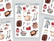 Cozy Winter Day Sticker Sheet by Wild Pencil Studio | Papertail Fox