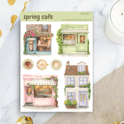 Spring Cafe Sticker Sheet by Penpaling Paula | Papertail Fox
