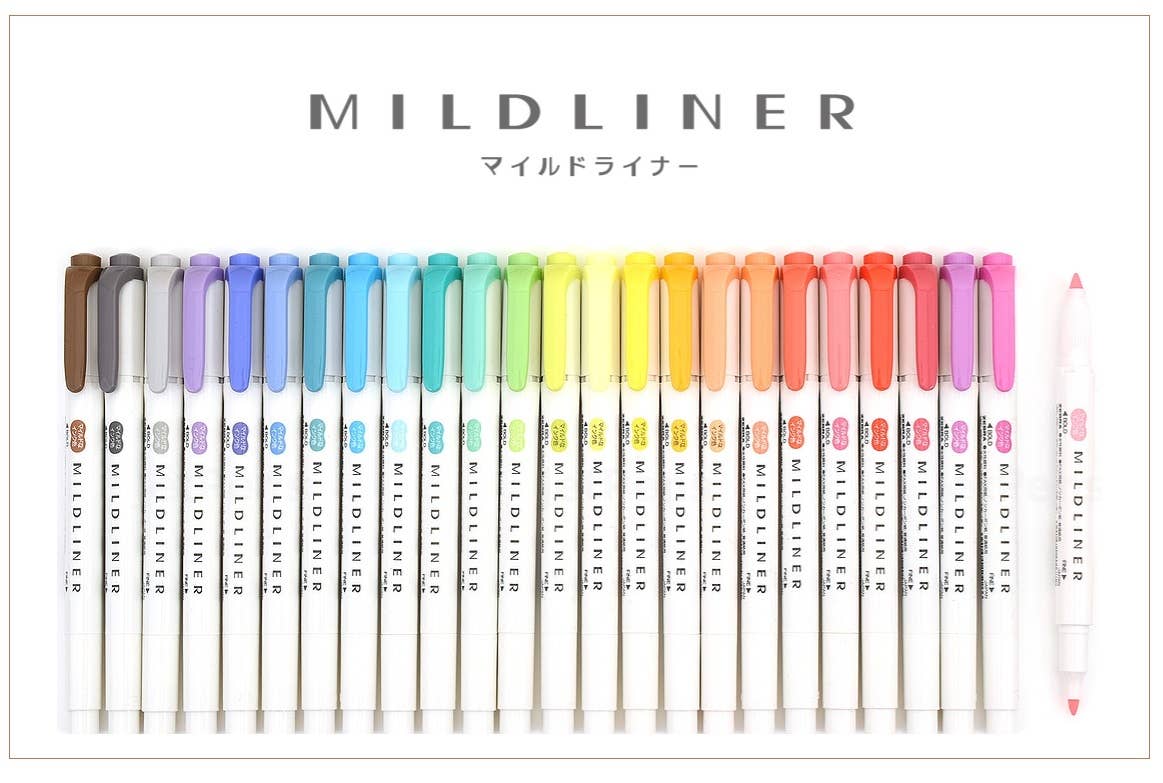 Zebra Mildliner Highlighter & Marker (open stock)