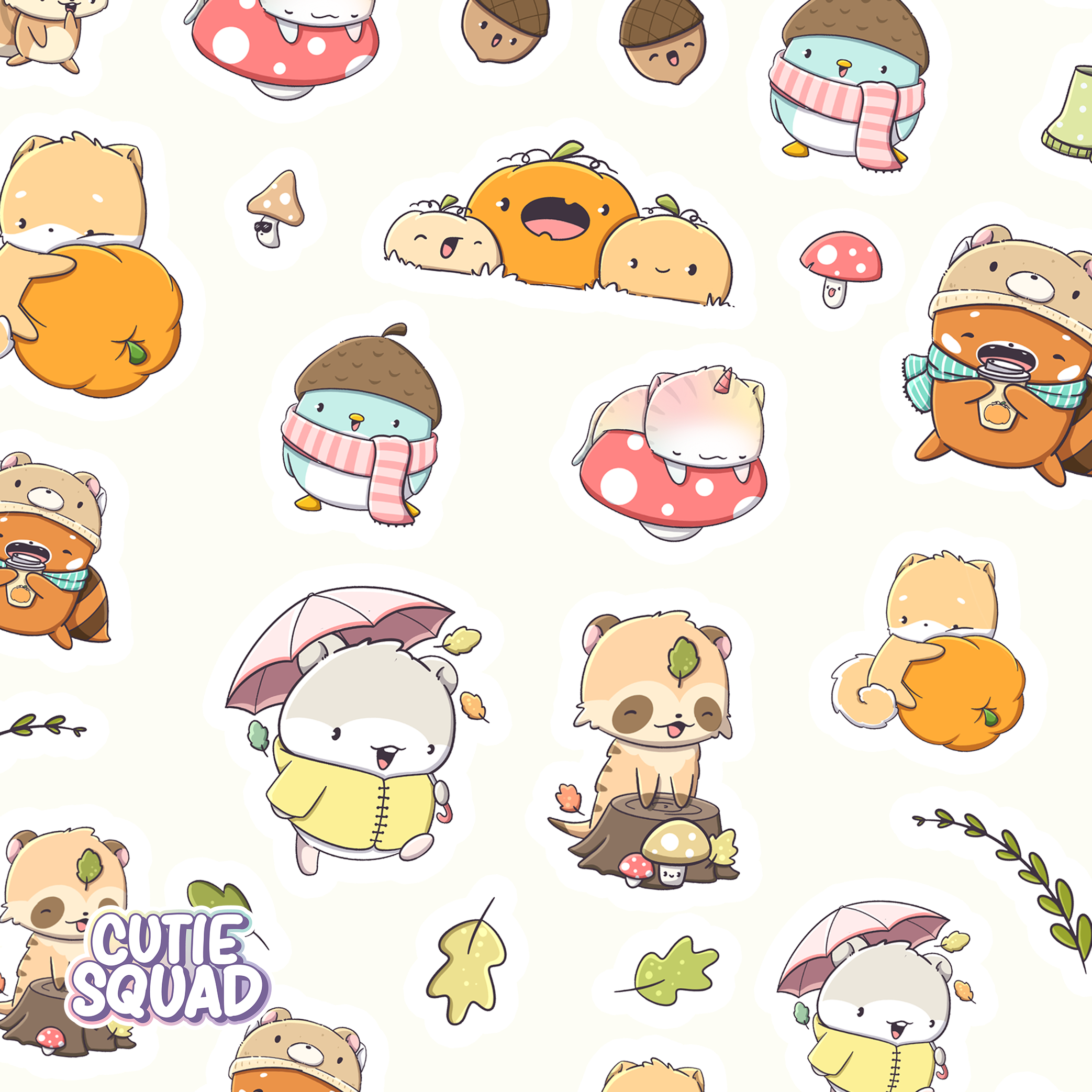 Cozy Forest Sticker Sheet | CutieSquad