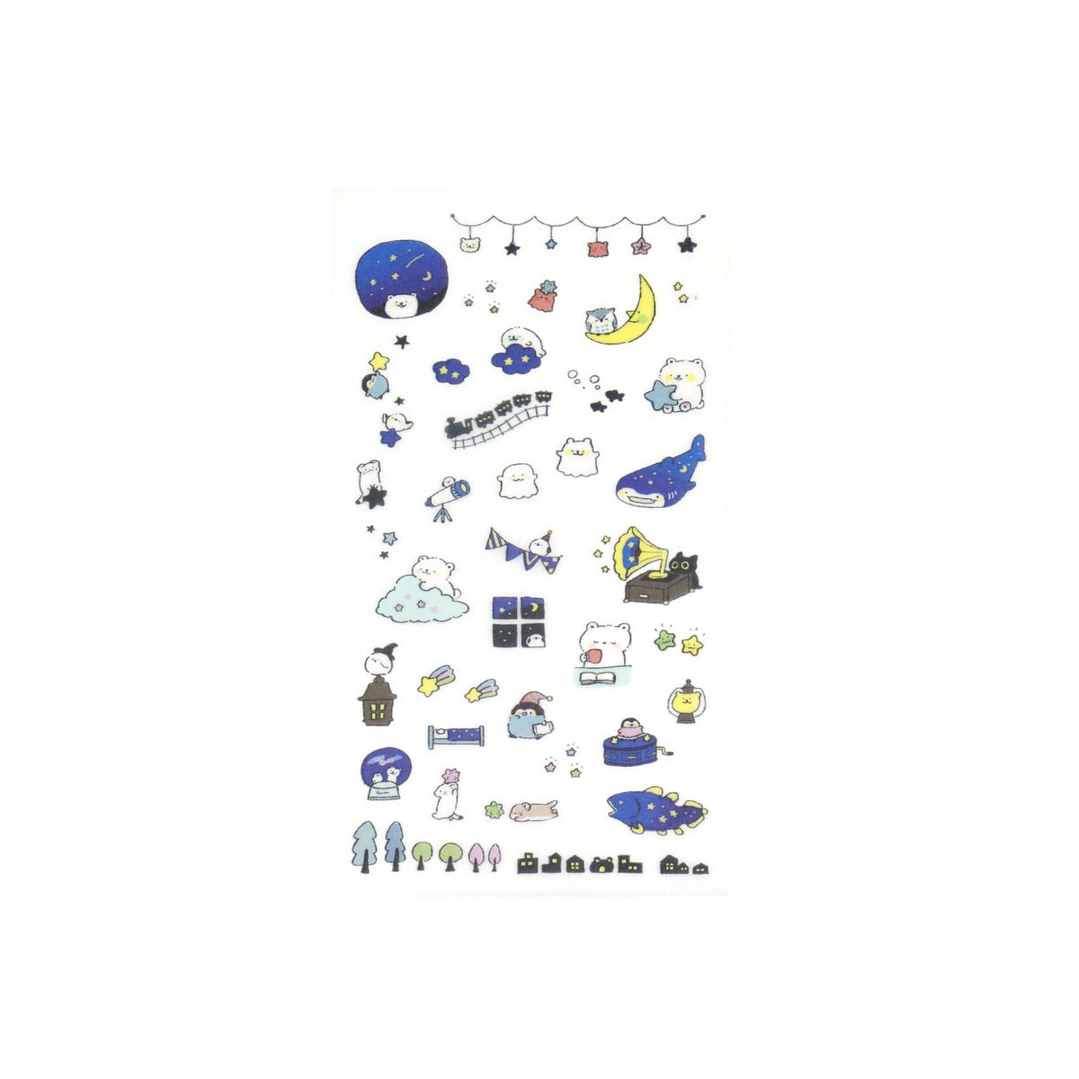 Goodnight Friends Paper Transfer Stickers by Irodo