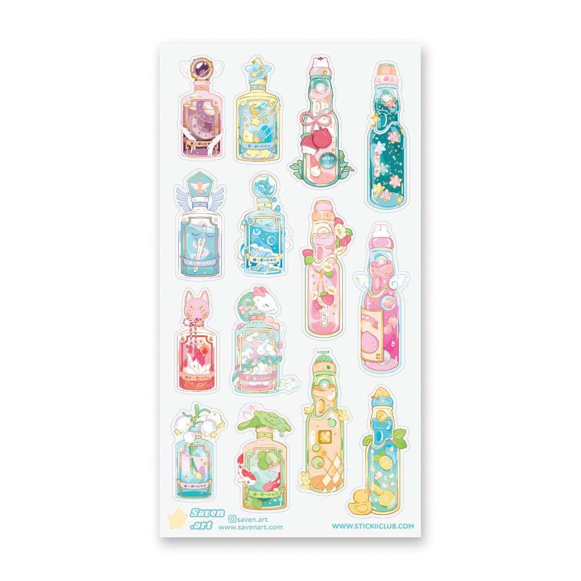 Enchanting Elixirs Sticker Sheet by Stickii | Papertail Fox