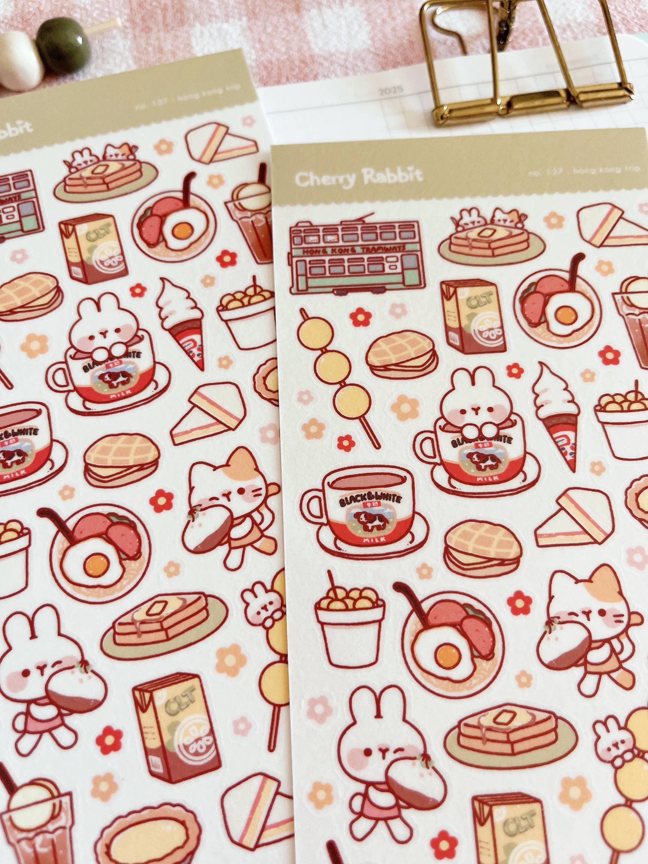 Hong Kong Trip Sticker Sheet no.127 - Papertail Fox