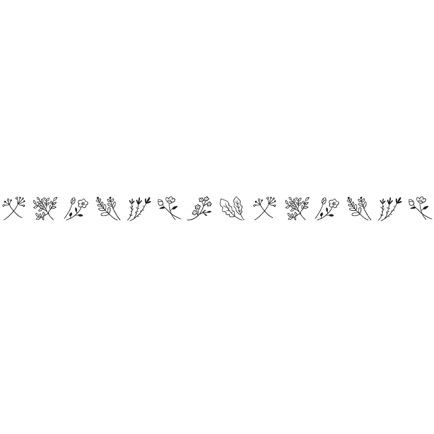 Petit Deco Tape - Monochromatic: Flowers