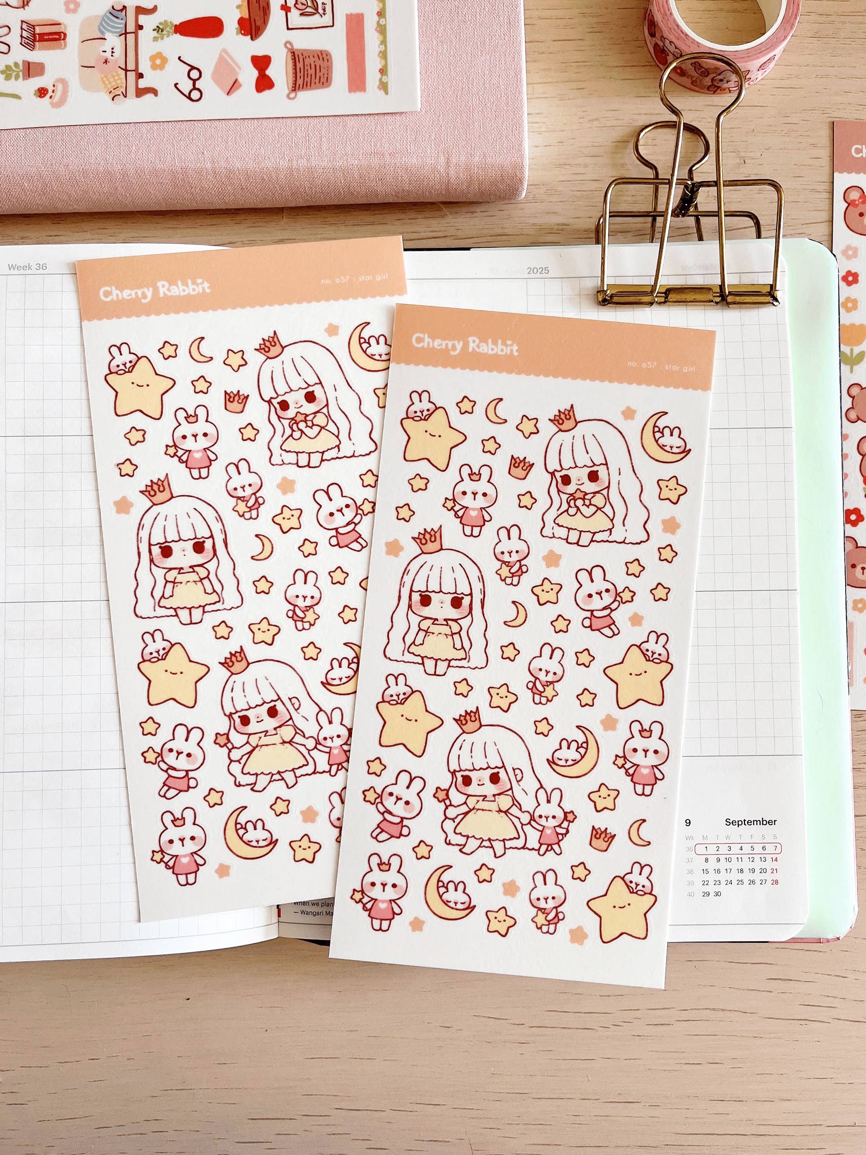 Star Girl Sticker Sheet no.057