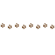 PLUS Deco Rush Tape in Paw Prints design showing a trail of small brown paw prints