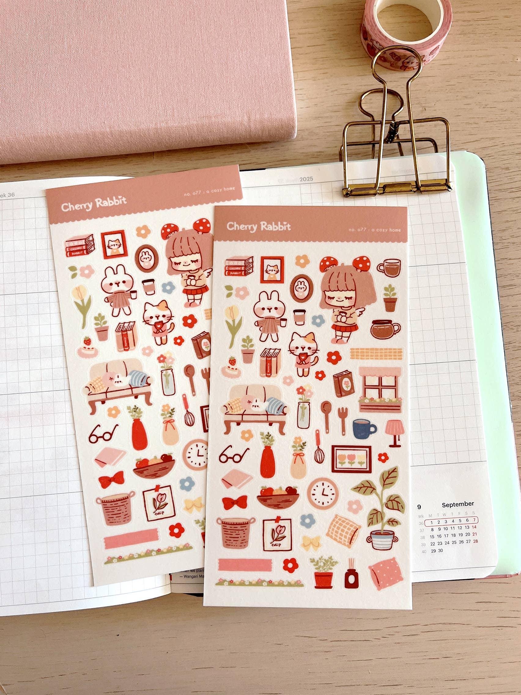 Cozy Home Sticker Sheet no.077 - Papertail Fox
