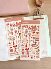 Cozy Home Sticker Sheet no.077 - Papertail Fox