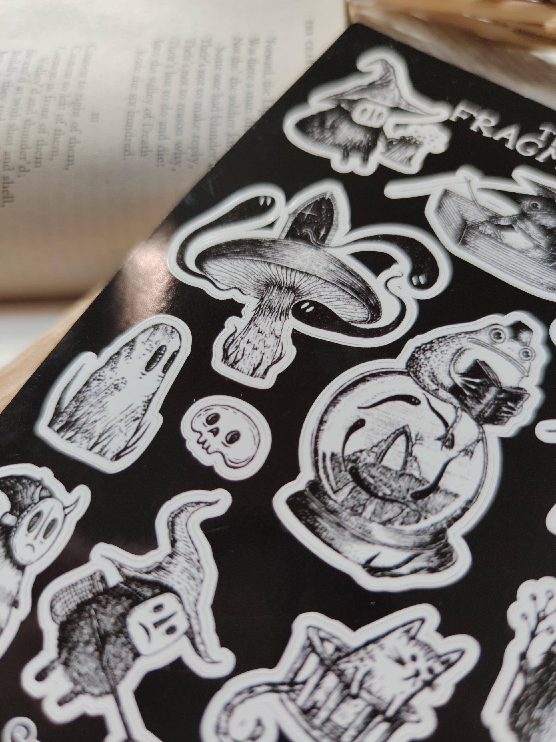 Tiny Fragments Spooky Fantasy Sticker Sheet by Jon Turner | Papertail Fox
