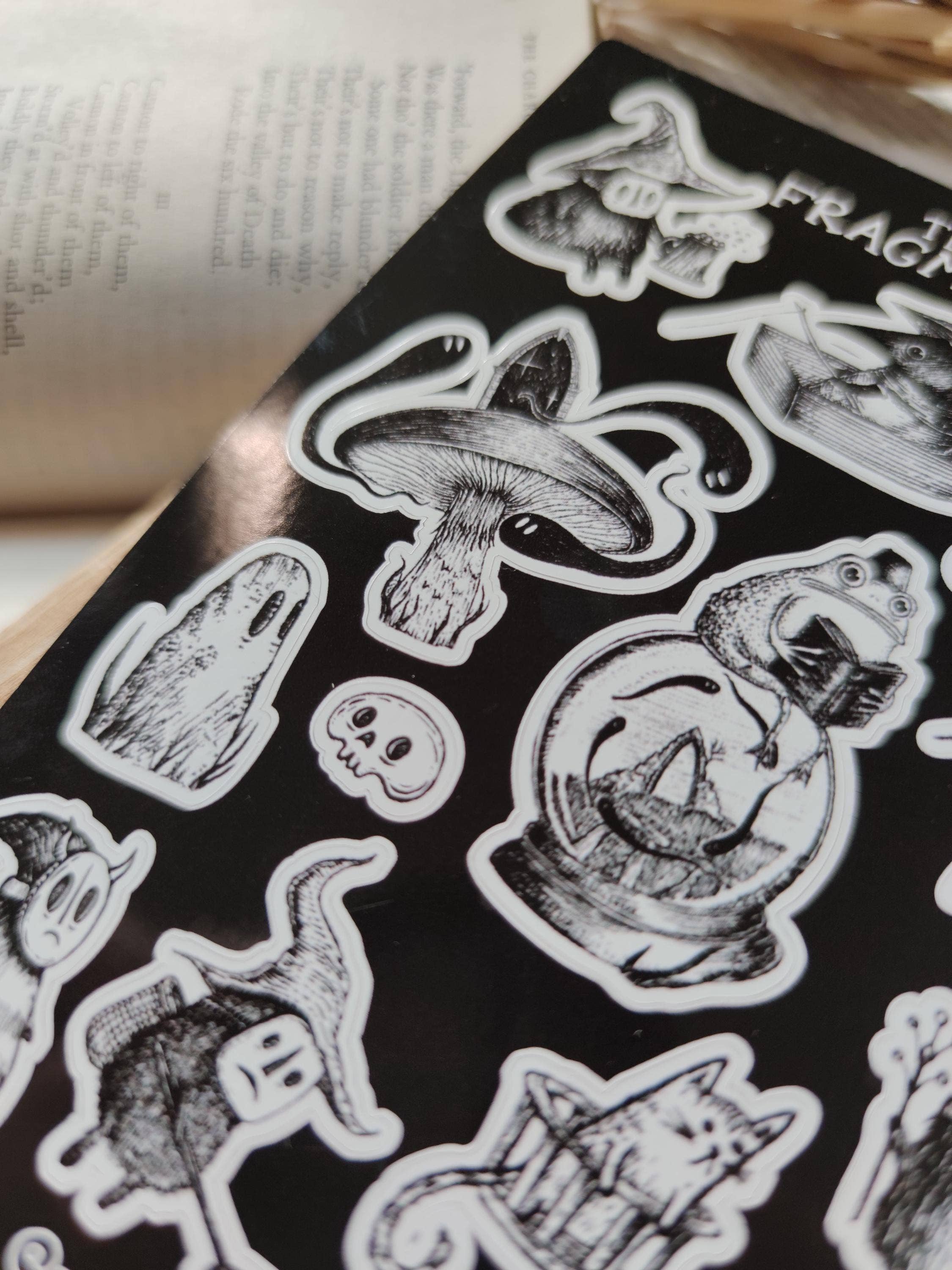 Tiny Fragments Spooky Fantasy Sticker Sheet by Jon Turner | Papertail Fox