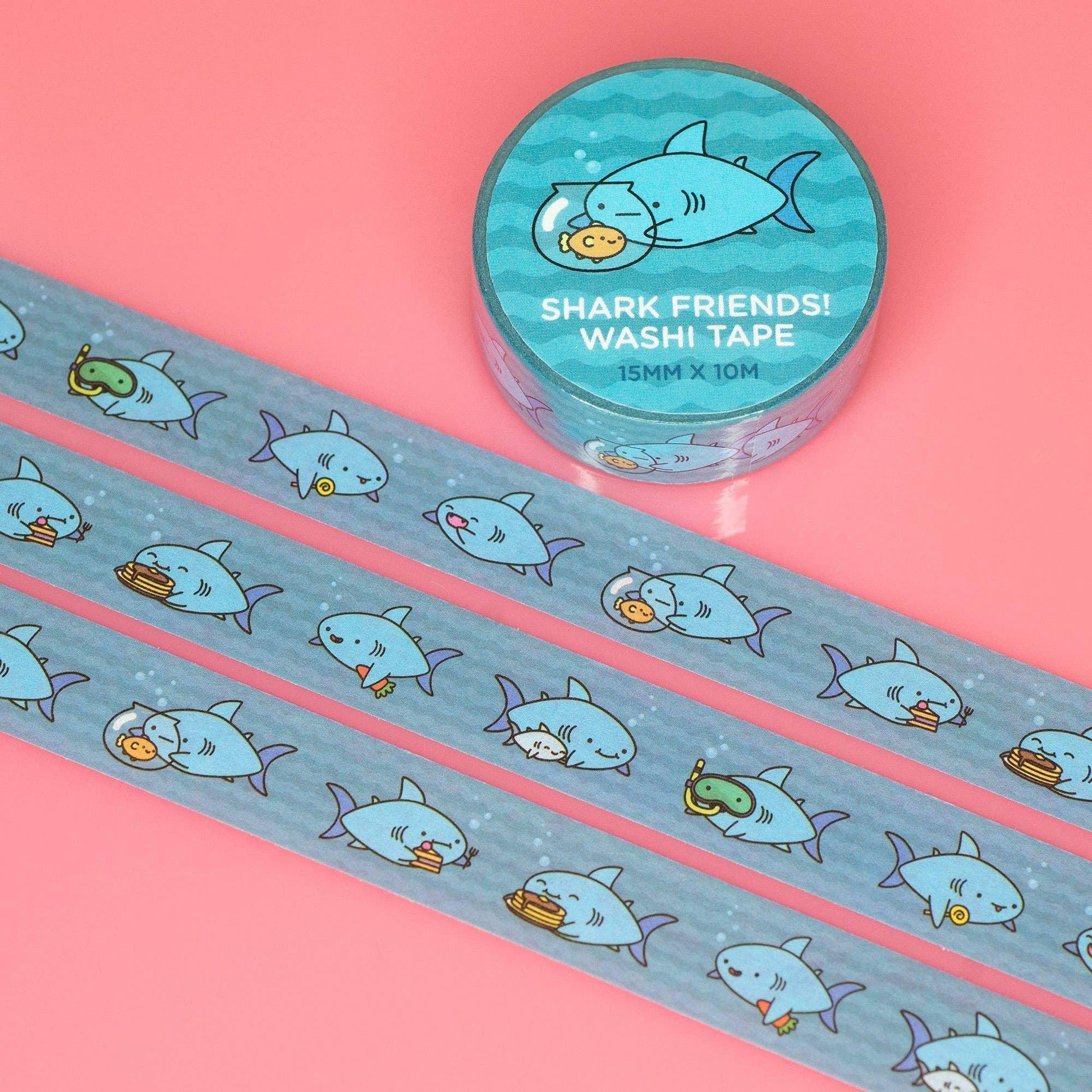 Shark Friends Washi Tape | Robot Dance Battle - Papertail Fox