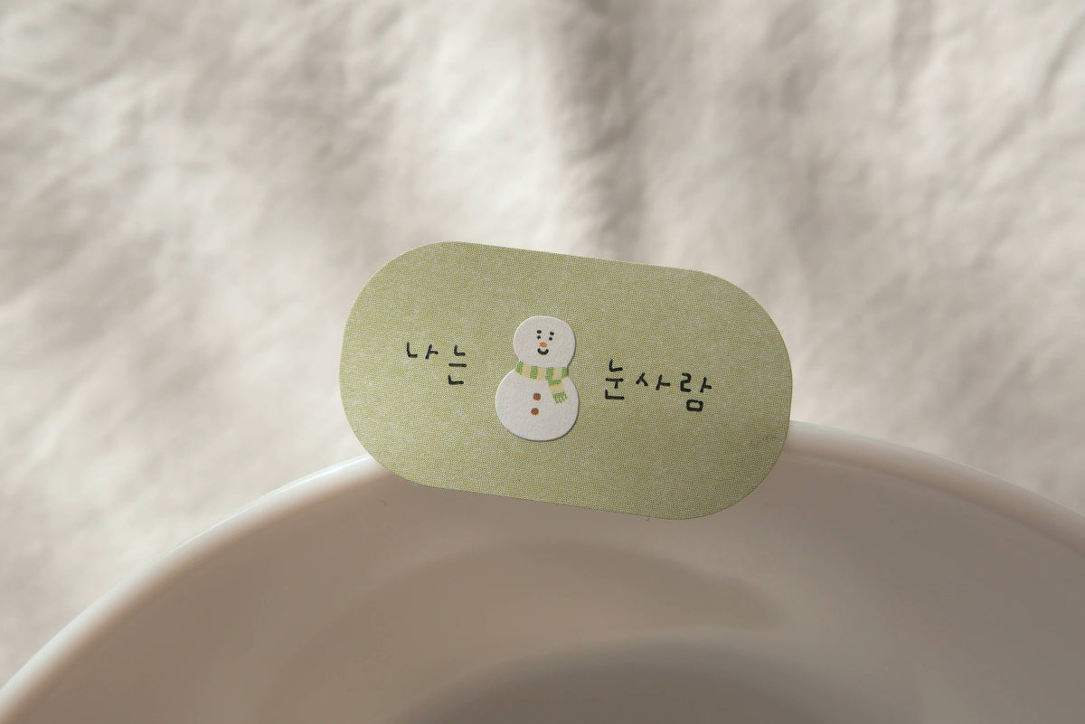 Oval and Frame Label 2 Sheet Sticker Set by Suatelier