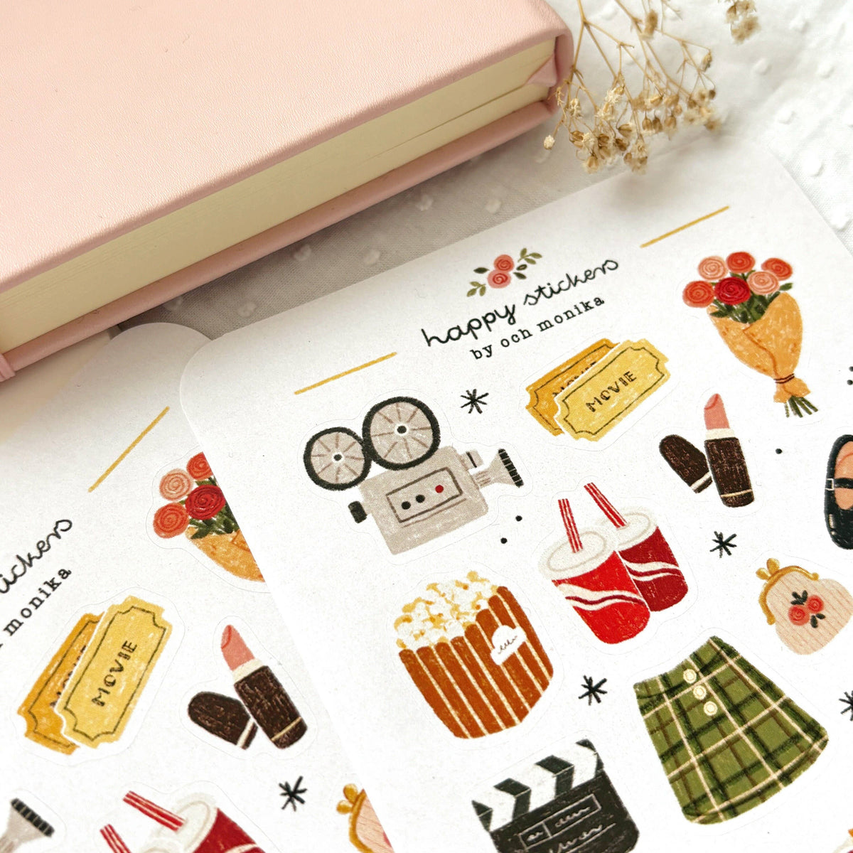 Movie Date Sticker Sheet | Och Monika